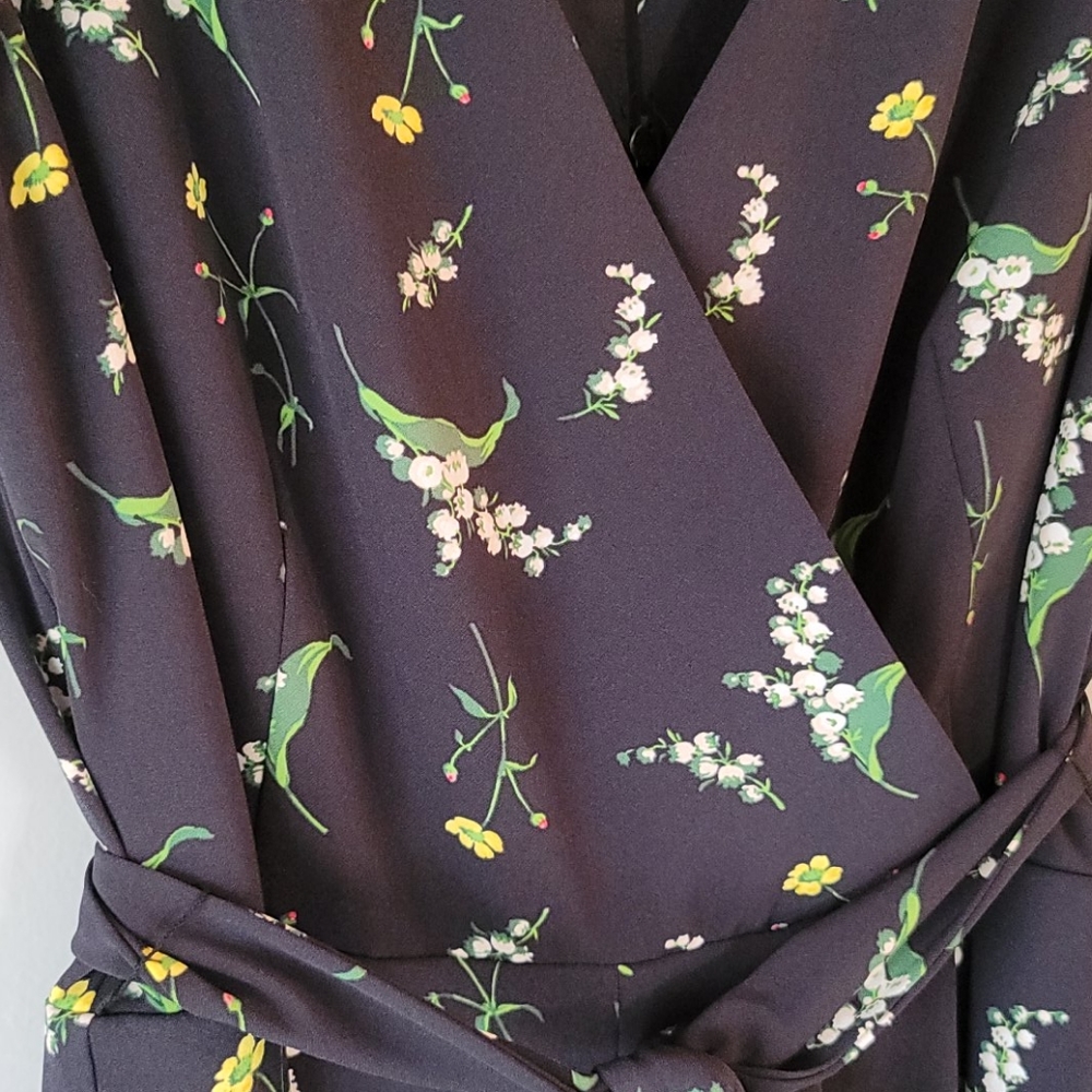 Ann Taylor factory floral print jumpsuit, size 14 - Picture 3 of 11